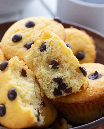 Keto Banana Chocolate Chip Muffins