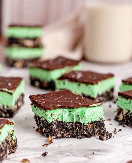 Mint Nanaimo Bars (Vegan & Gluten-Free)