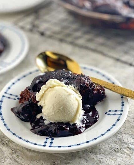 Low FODMAP Chocolate Pudding Cake