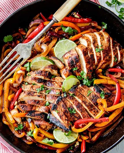 Skillet Chicken Fajitas