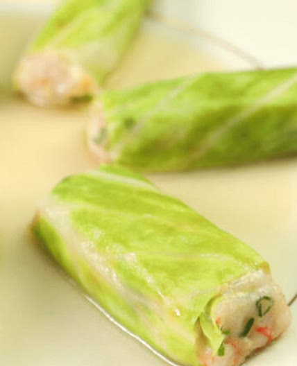 Shrimps Cabbage Rolls
