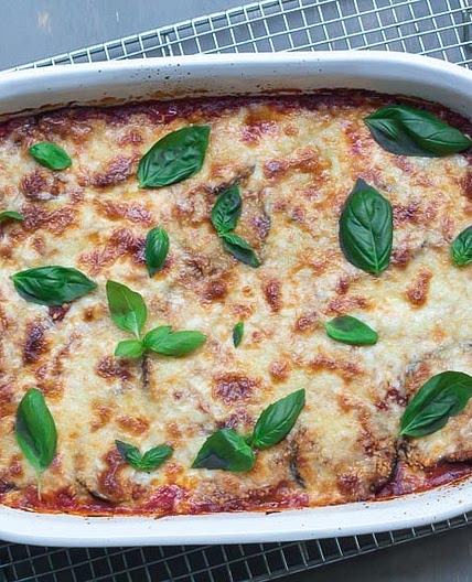 Lighter Low FODMAP Eggplant Parmigiana