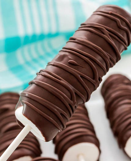 Chocolate Marshmallow Pops