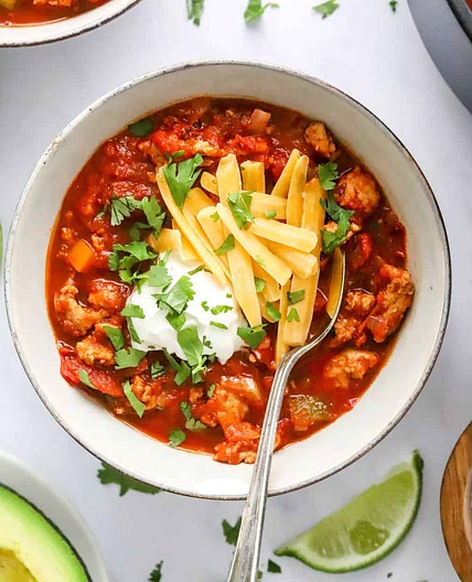 Easy One Pot Low Carb Turkey Chili