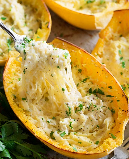 Cheesy Spaghetti Squash Recipe