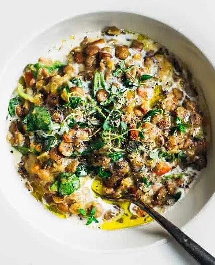 One pot lentilles et épinards