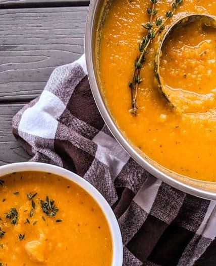 Healthy Roasted Butternut Squash Soup