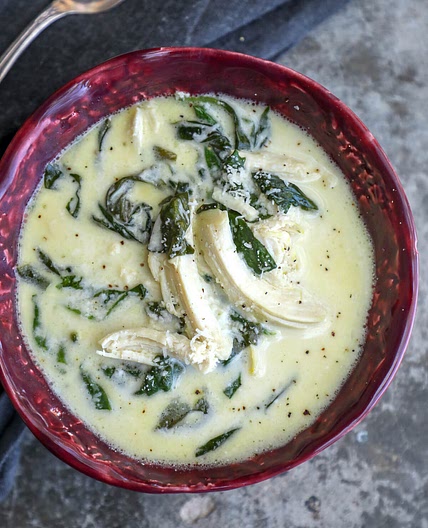 Keto Chicken Florentine Soup - Low Carb