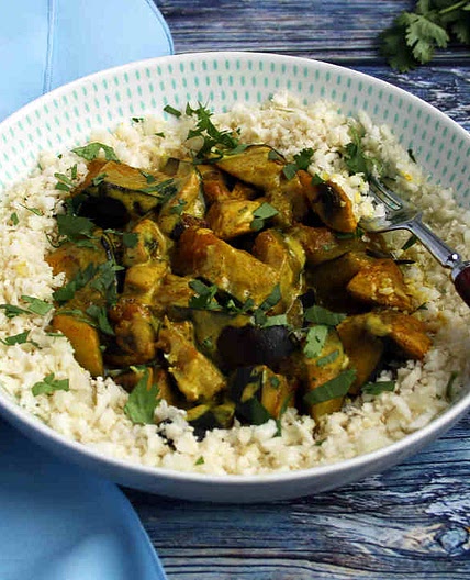 Keto Eggplant Coconut Curry Recipe