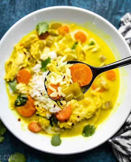Coconut Turmeric Chicken Soup