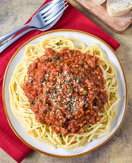 Spaghetti with Ground Turkey