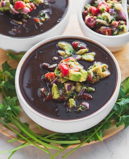 Instant Pot Black Bean Soup (10 Ingredients!)