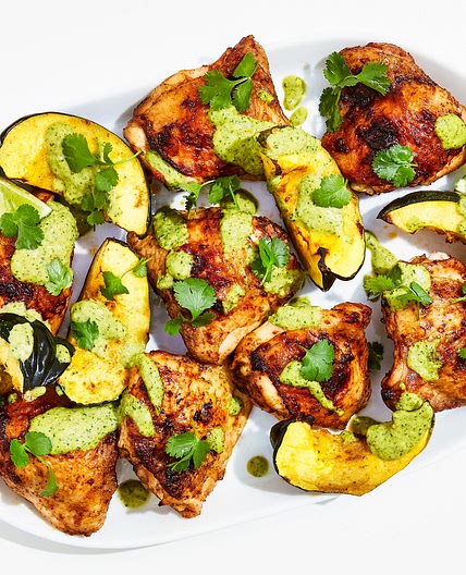 Chipotle-Rubbed Chicken Sheet-Pan Dinner