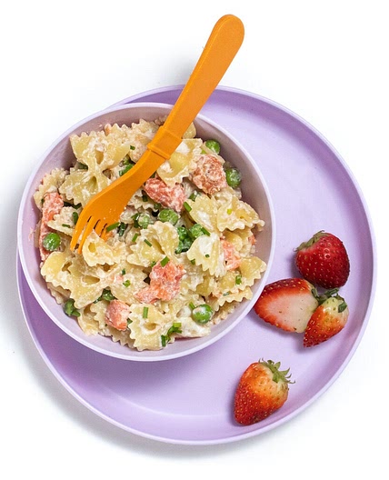 Favorite Salmon Pasta with Peas