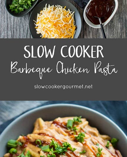 Slow Cooker Barbecue Chicken Pasta