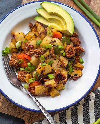Chorizo and Vegetable Breakfast Skillet: Egg-Free, Whole30, Paleo, GF