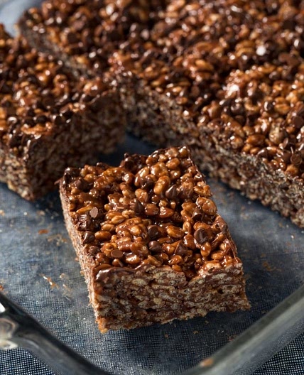 Healthy Chocolate Rice Crispy Treats
