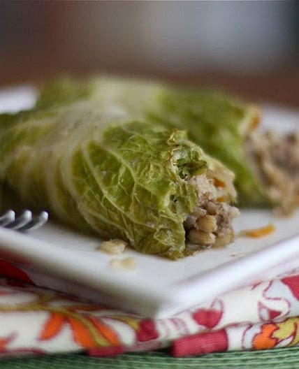 Asian Stuffed Napa Cabbage Rolls