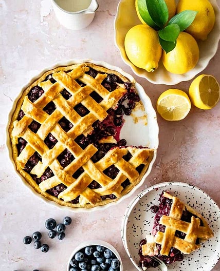 Fresh Blueberry Pie