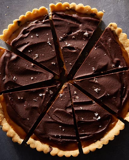 Caramel Chocolate Chip Cookie Tart