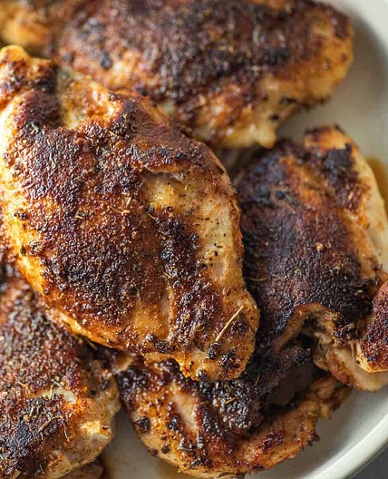 The Best Blackened Chicken Thighs