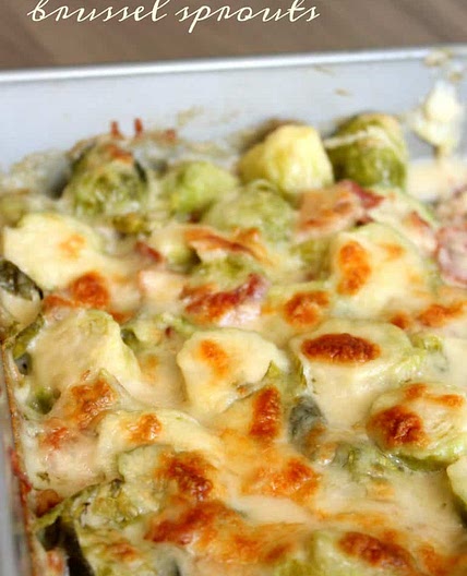 Cheesy Bacon Brussels Sprouts Recipe