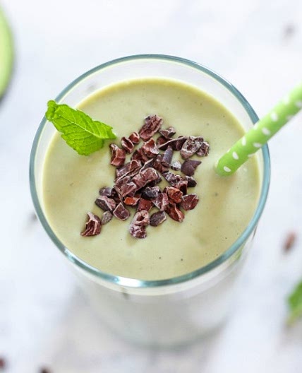 Mint Chocolate Protein Smoothie