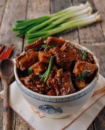 Braised Pork Ribs with Taro
