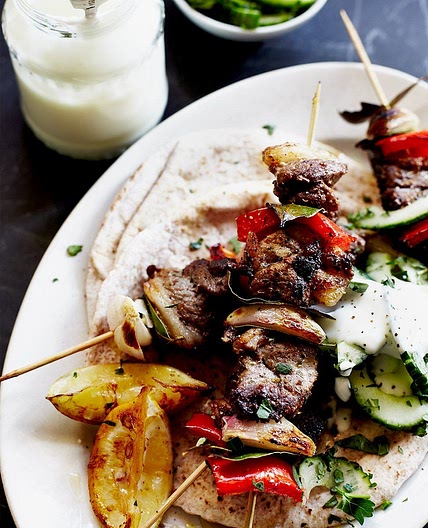 Quick lamb kebabs