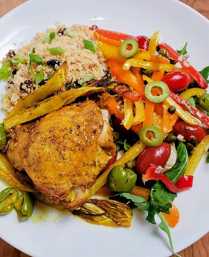 Easy Sheet-Pan Chicken With Fennel And Olives