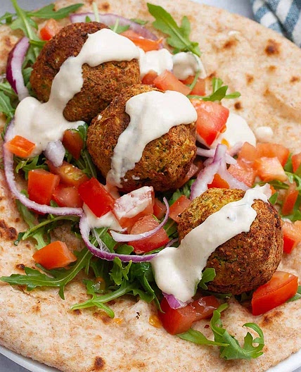 Falafel Gyros (Air Fryer)
