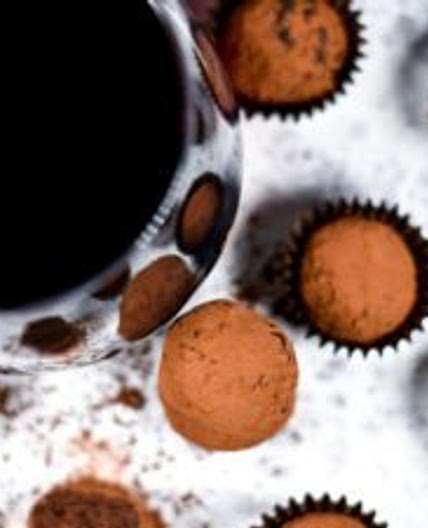 Easy Red Wine Truffles