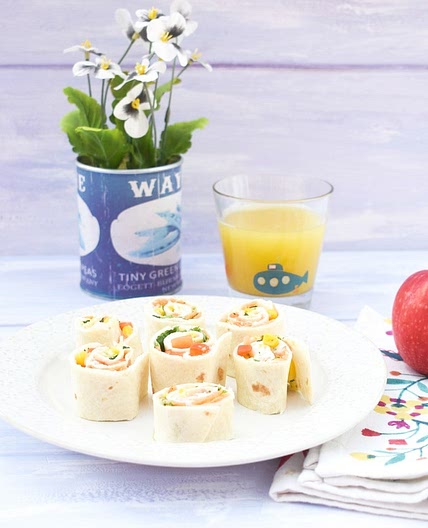 Vegetable Pinwheel Sandwiches for Kids