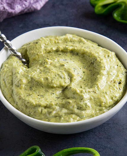 4-Ingredient Roasted Poblano Cream Sauce Recipe