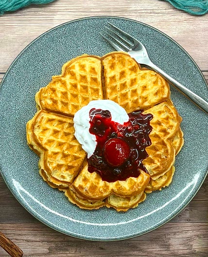 Vegan Norwegian Waffles - Vegan Vafler