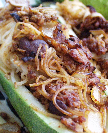 Stuffed Zucchini / Hairy Melon