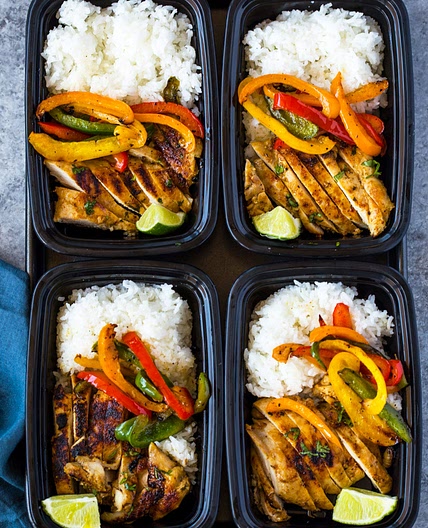 Chili Lime Chicken and Rice Meal Prep Bowls