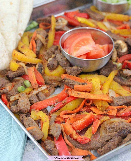 Dairy-Free Sheet Pan Steak Fajitas