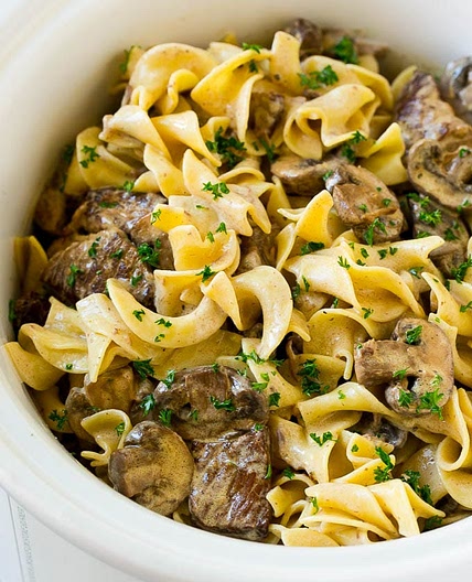 Slow Cooker Beef Stroganoff