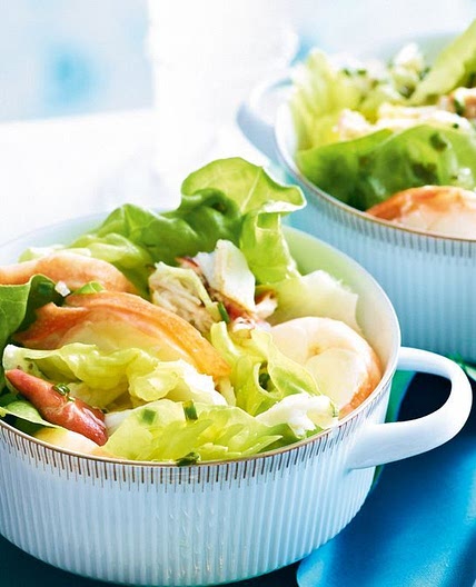 Lobster & crab salad with bloody mary dressing