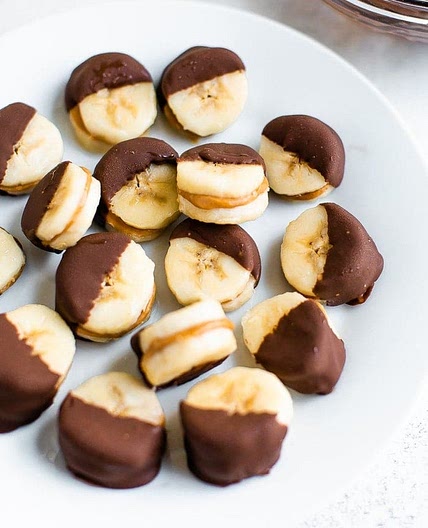 Chocolate Peanut Butter Banana Bites