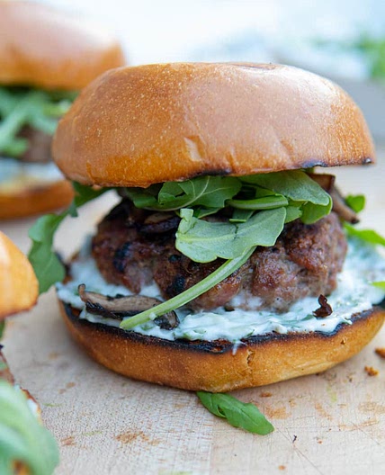 Grilled Lamb Burgers