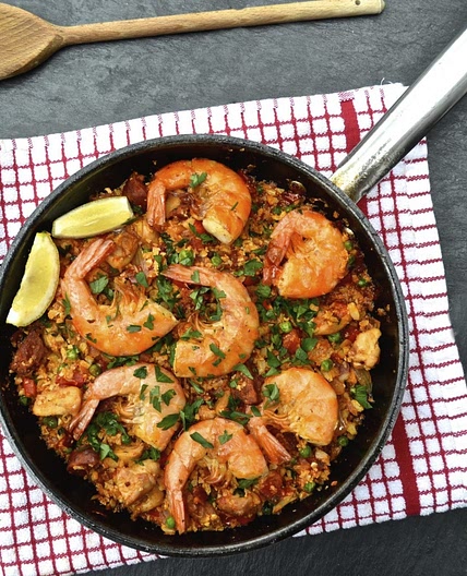 Cauliflower Rice Paella