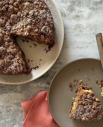 Coffee Cake Recipe - Sour Cream Coffee Cake with Streusel