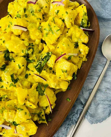 Curried Potato Salad (No Mayo)