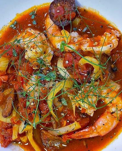 Shrimp and Chorizo Soup