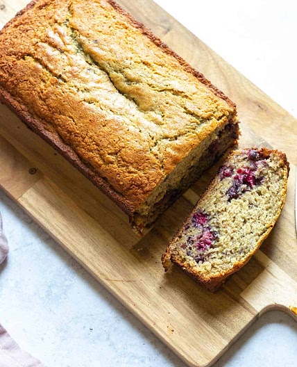 Blackberry Banana Bread {Gluten Free}