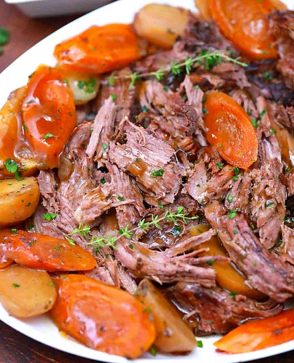 Slow Cooker Red Wine Pot Roast