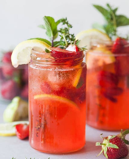 Strawberry Basil Lemonade