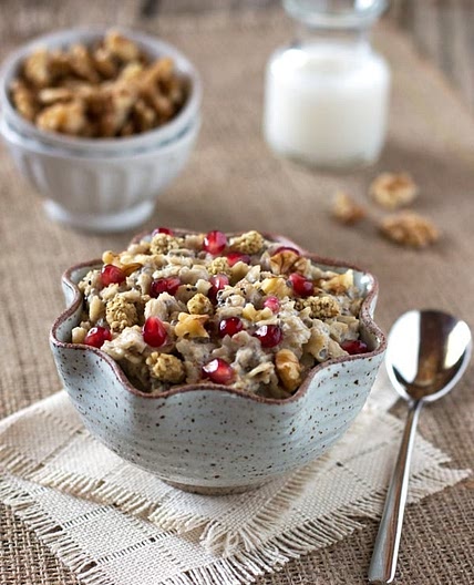 Oatmeal with Almond Milk and Chia Seeds